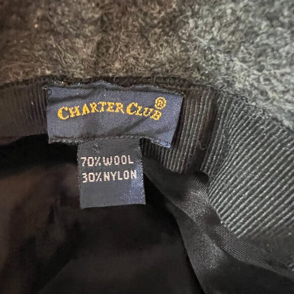Charter Club gray wool hat - Picture 3 of 5